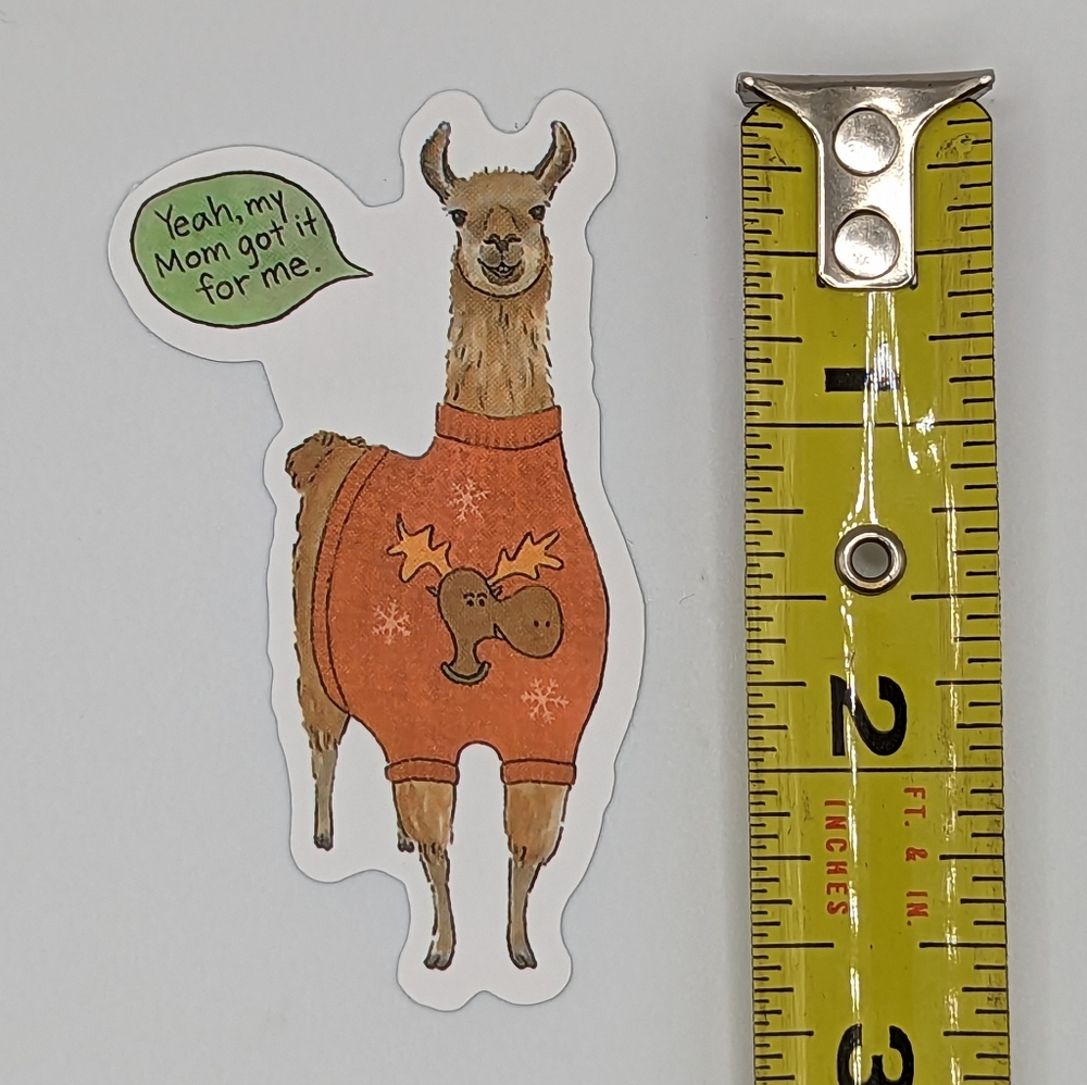 Llama Sticker - Picture 2 of 2